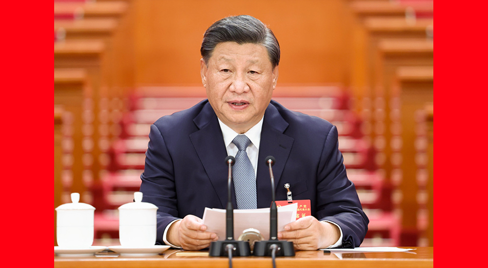 10月15日，中國共產(chǎn)黨第二十次全國代表大會在北京人民大會堂舉行預備會議。習近平同志主持會議。