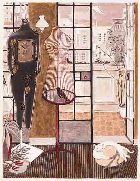 陽臺(紙本丙烯) 2019年 金宇澄