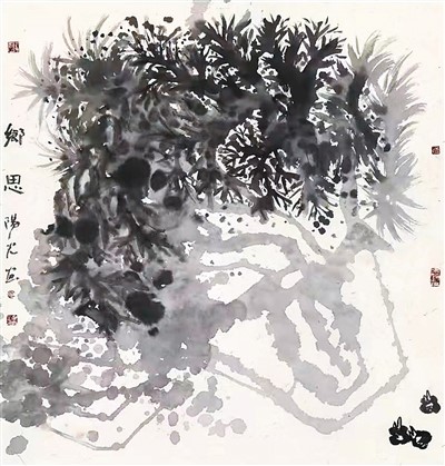鄉(xiāng)思(中國畫) 陽 光