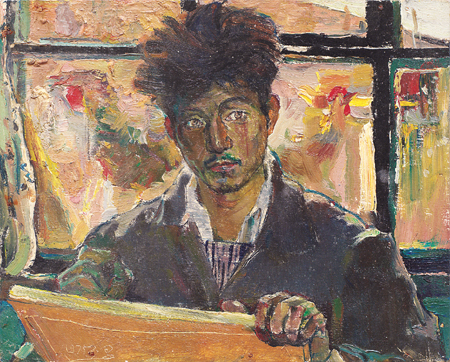 自畫像(布面油彩) 袁運生