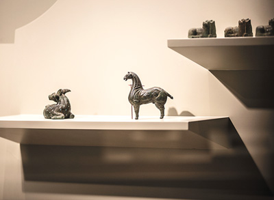 展廳一角。 清華大學(xué)藝術(shù)博物館供圖