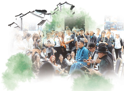 　2023烏鎮(zhèn)戲劇節(jié)古鎮(zhèn)嘉年華表演。