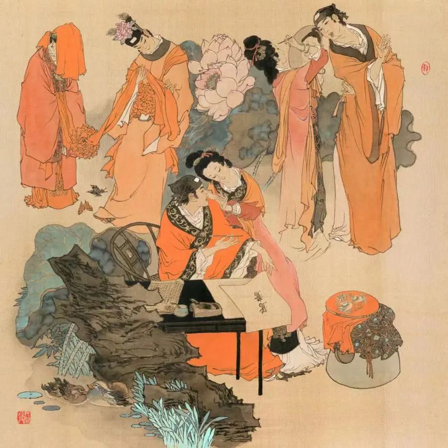 戴敦邦作品 《南歌子》歐陽(yáng)修 受訪(fǎng)者提供