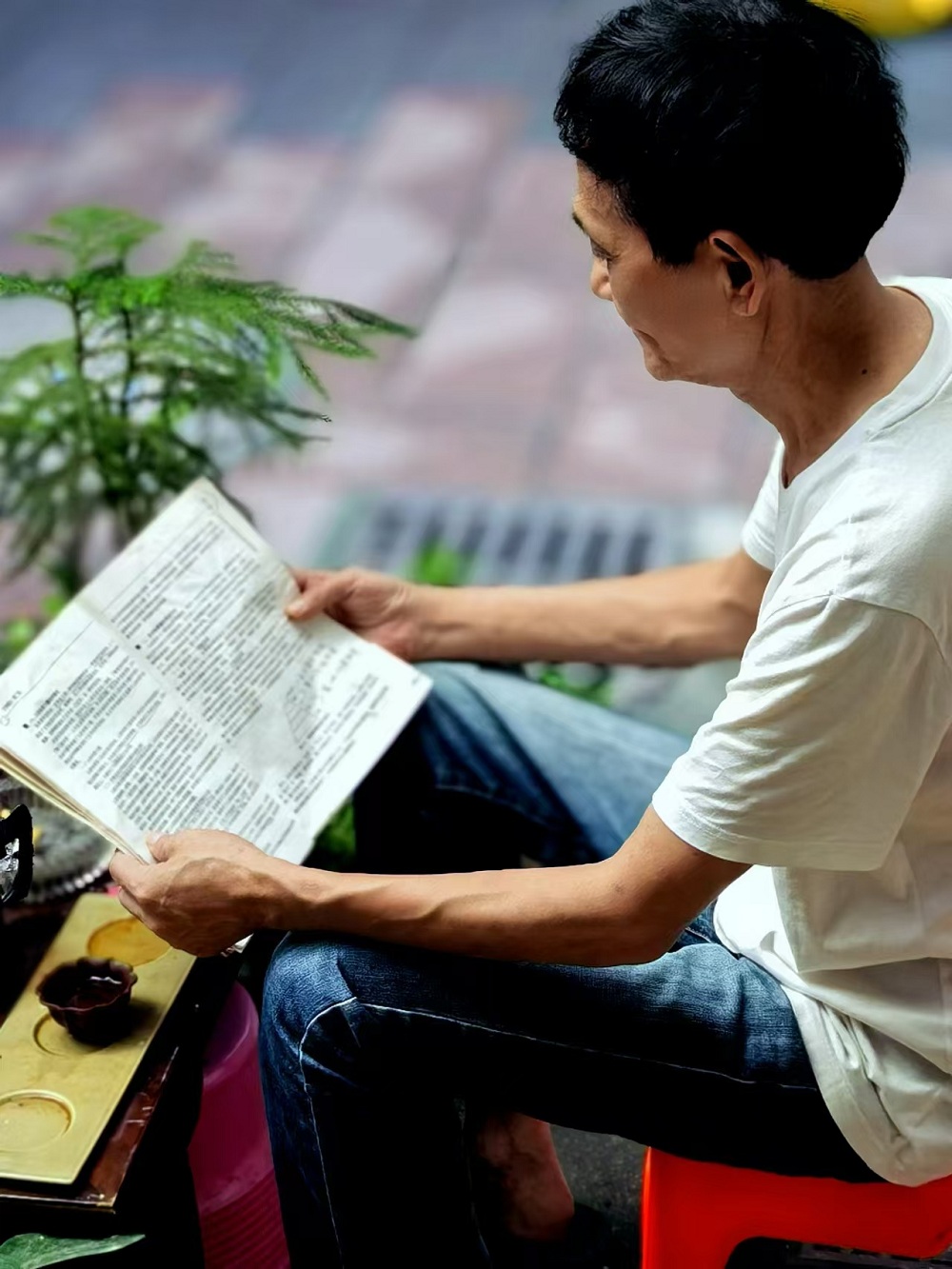 自從注冊(cè)作家網(wǎng)，在文友們的影響下，也開(kāi)始為自己充電了。早上五點(diǎn)半起床，邊喝茶邊看書(shū)，最少堅(jiān)持一個(gè)半小時(shí)，已經(jīng)成為鐵打不動(dòng)的規(guī)律