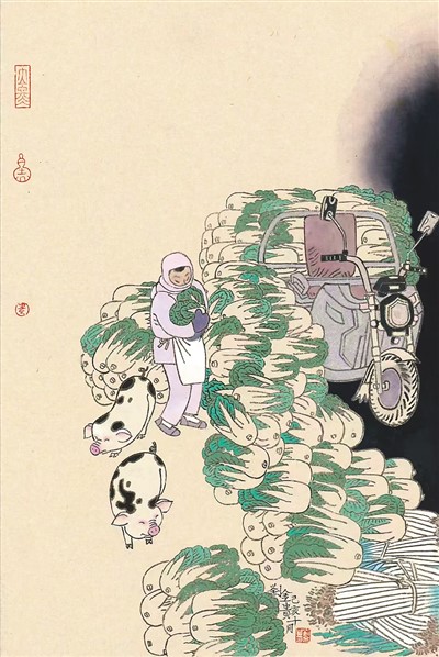 立冬(中國(guó)畫(huà)) 劉金貴作