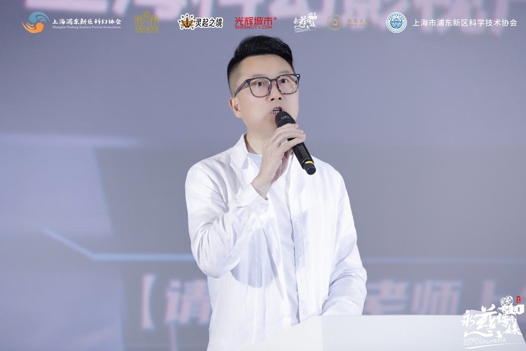 中國民營文化產(chǎn)業(yè)商會副會長戴曉軍致開幕辭。