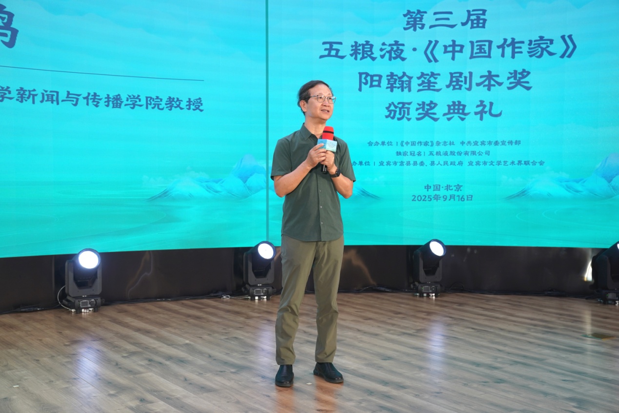 中國電影家協(xié)會副主席、清華大學(xué)新聞與傳播學(xué)院教授尹鴻發(fā)言