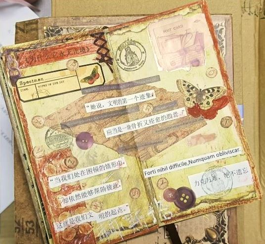 閱讀摘抄手賬，來(lái)源：讀者“朝夕昭奚”微博