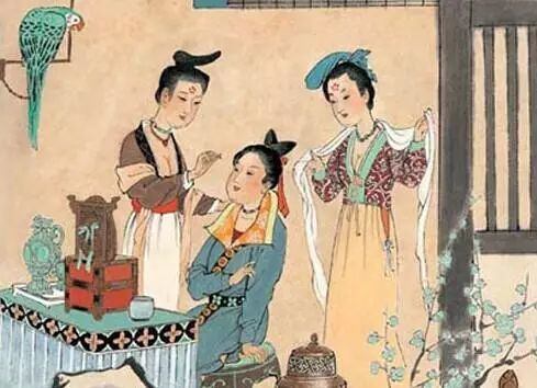 人日節(jié)，古俗，人們會(huì)制作各種花勝（類人勝，樣式為花朵）相互饋贈(zèng)。