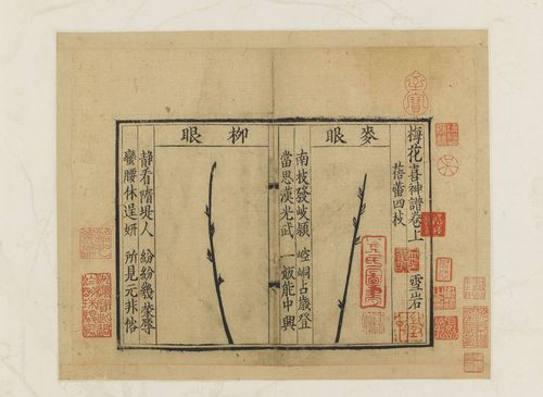 梅景書(shū)屋舊藏宋孤刻本《梅花喜神圖譜》