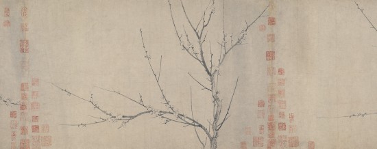 宋 揚(yáng)無(wú)咎 《四梅花圖》卷（局部）