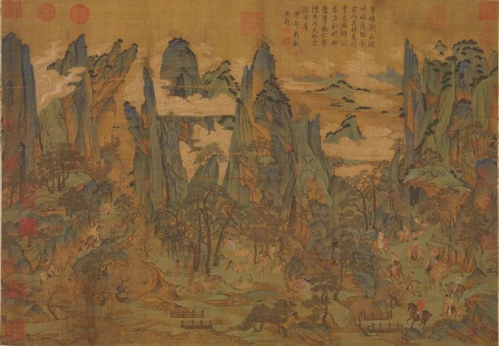 唐人 《明皇幸蜀圖》 絹本設(shè)色 縱55.9厘米 橫81厘米 臺北故宮博物院藏